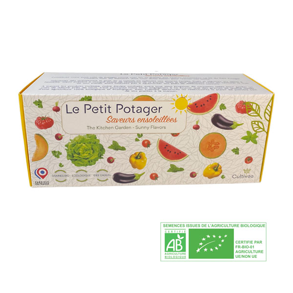 Kit petit potager packaging bio